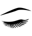 Eyelash and brow icon
